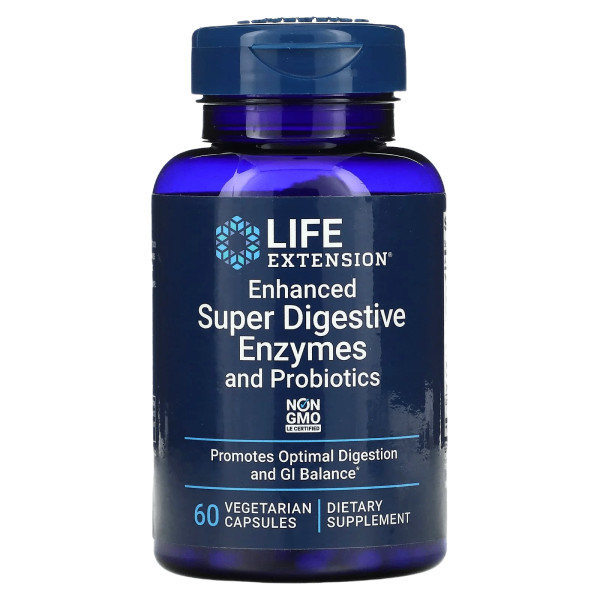 Image showcasing Life Extension - Enhanced Super Digestive Enzymes & Probiotics - 60 ...