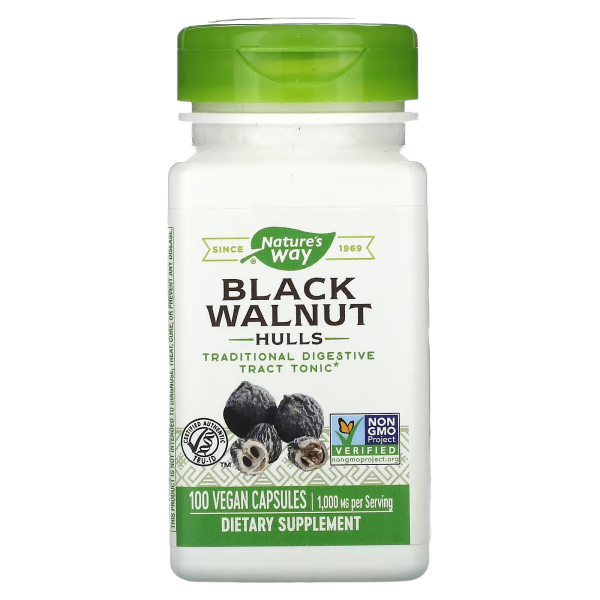 Nature S Way Black Walnut Hulls 100 Capsules Akron Nutrition Center