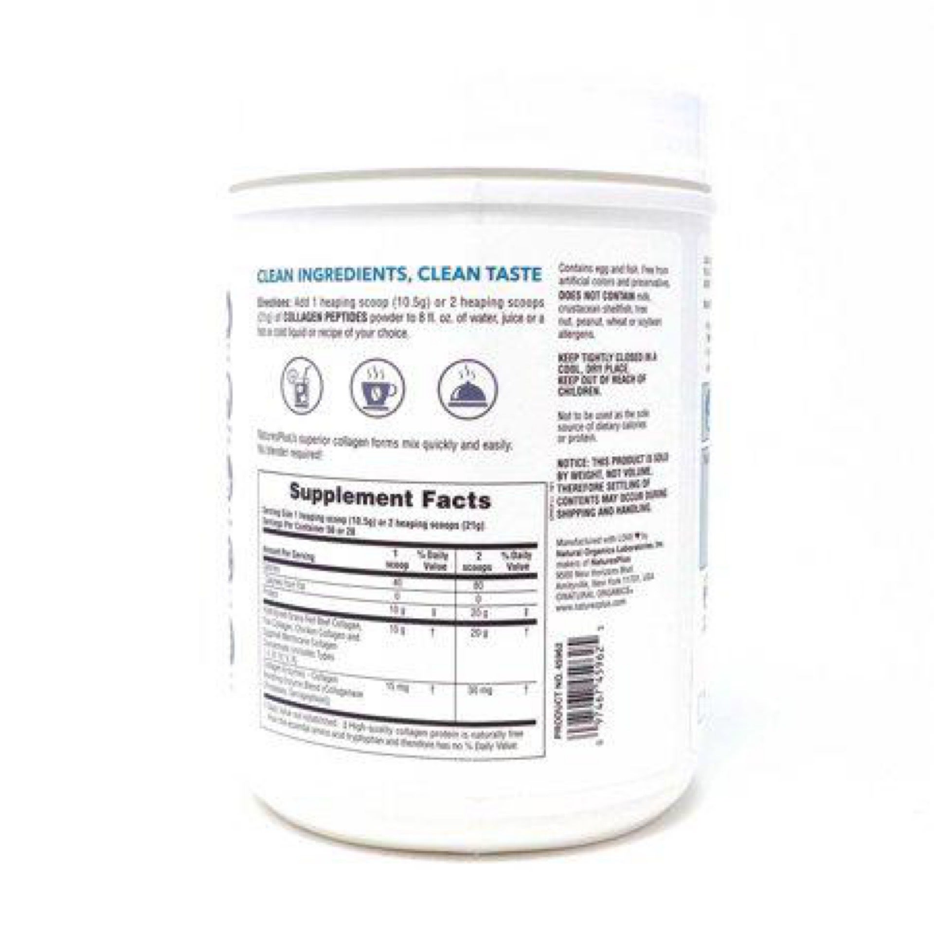 Collagène En Poudre Nutripure - 310g (31 Doses), Peptides De Collagène, DLUO 06/2026
